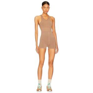 Free People Movement Every Single Time Runsie One Piece XS/S Brown